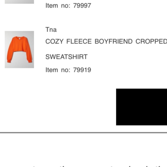 TNA COZY FLEEZE Boyfriend cropped sweater - Picture 4 of 4